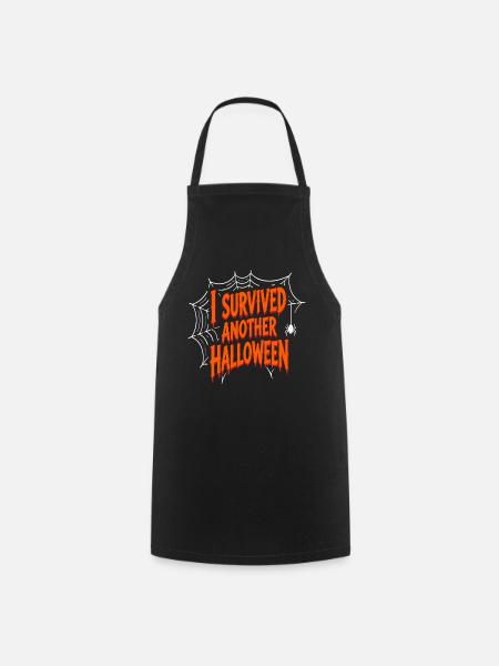 I Survived Another Halloween - Kochschürze - Schwarz