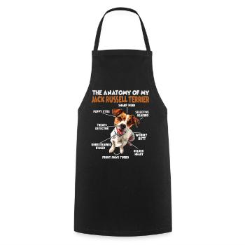 Jack Russell Terrier Hundebesitzer T Jack Russell  - Kochschürze - Schwarz - Vorne - AI Model Male 185 dark (185cm)