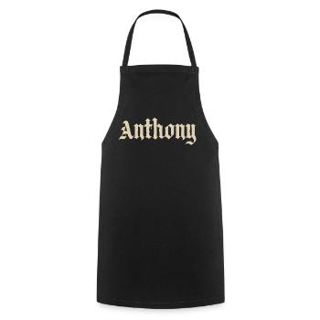 Anthony - Kochschürze - Schwarz - Vorne - AI Model Male 185 dark (185cm)