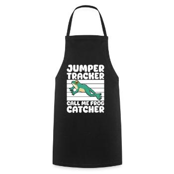 Frog Catcher Jumper Tracker Call Me Catcher Frog - Kochschürze - Schwarz - Vorne - AI Model Male 185 dark (185cm)