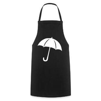 Regenschirm Regen Meteorologe Geschenk  - Kochschürze - Schwarz - Vorne - AI Model Male 185 dark (185cm)
