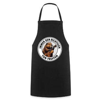 Biber Bratsche T-Shirt Motiv Musiker Geschenk - Kochschürze - Schwarz - Vorne - AI Model Male 185 dark (185cm)