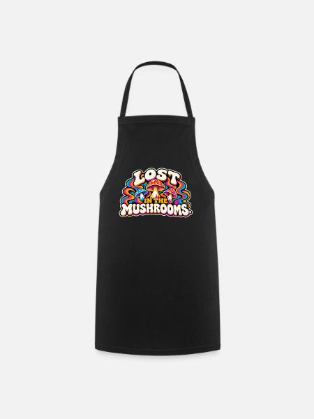 Lost in the Mushrooms - Kochschürze - Schwarz