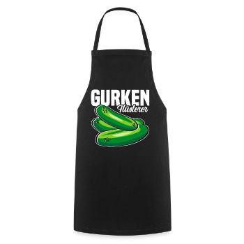 Gurken Flüsterer - Kochschürze - Schwarz - Vorne - AI Model Male 185 dark (185cm)
