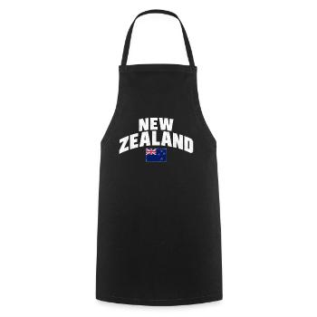 New Zealand - Neuseeland - Aotearoa - Auckland - Kochschürze - Schwarz - Vorne - AI Model Male 185 dark (185cm)
