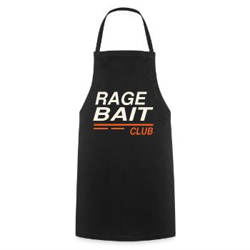 Rage Bait Club Ragebait Jugendwort 2026 Spruch - Kochschürze - Schwarz - Vorne - AI Model Male 185 dark (185cm)