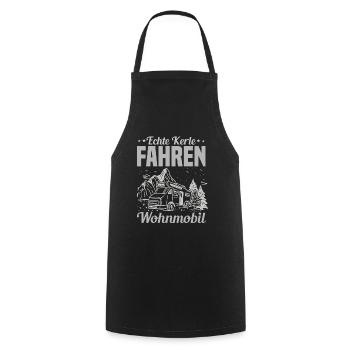 Wohnmobil Kerl - Kochschürze - Schwarz - Vorne - AI Model Male 185 dark (185cm)