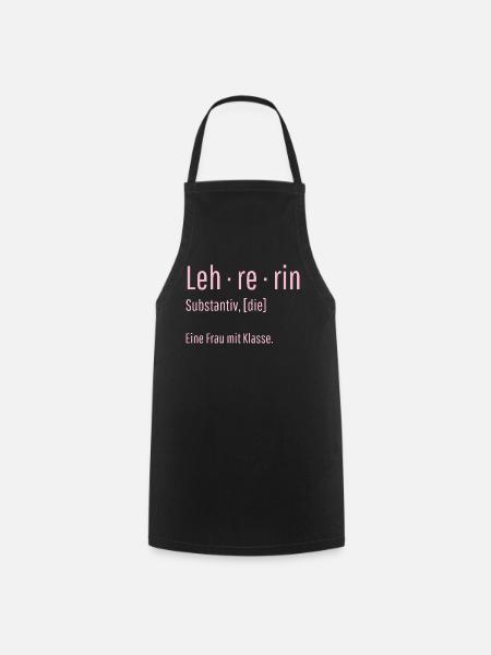 Lehrerin Substantiv Definition Schule Geschenk - Kochschürze - Schwarz