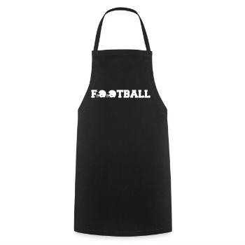 football - Kochschürze - Schwarz - Vorne - AI Model Male 185 dark (185cm)