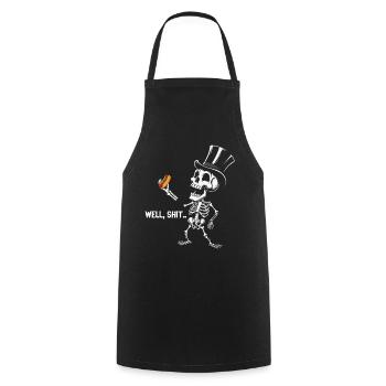Well Shit Skeleton Lost Hot Dog Halloween - Kochschürze - Schwarz - Vorne - AI Model Male 185 dark (185cm)