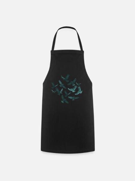 Rabenschwarm Murder of Crows Gothic Shirt - Kochschürze - Schwarz
