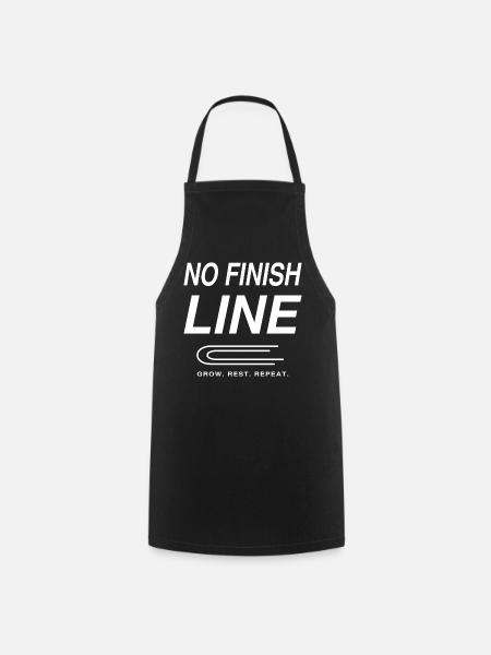 No Finish Line Endurance Hymne - Kochschürze - Schwarz