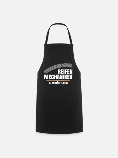 Reifenmechaniker - Kochschürze - Schwarz
