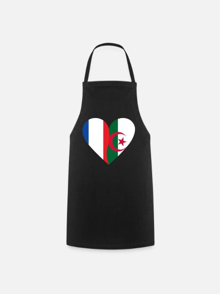 Frankreich Algerien | Französisch-algerisches Geschenk - Kochschürze - Schwarz