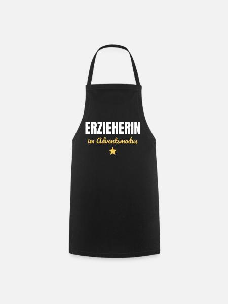 Erzieherin im Adventsmodus - Kochschürze - Schwarz