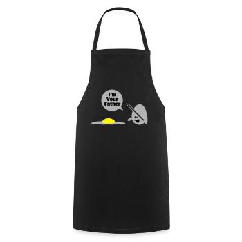egg vader - Cooking Apron - black - Front - AI Model Male 185 dark (185cm)