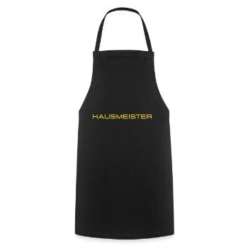 Hausmeister Hausmeisterei Handwerk - Kochschürze - Schwarz - Vorne - AI Model Male 185 dark (185cm)