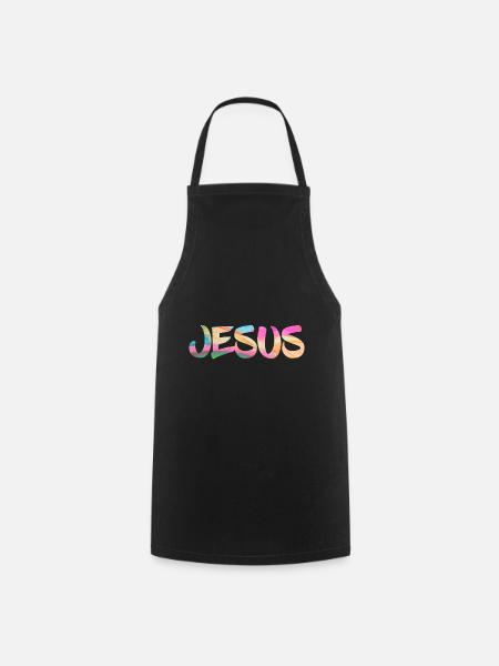 Jesus - Cooking Apron - black