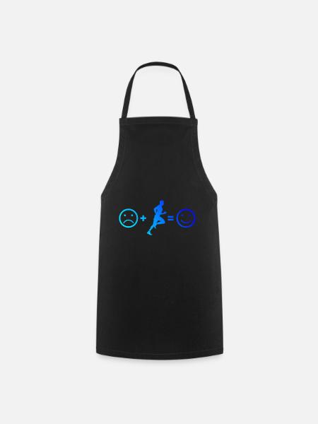 Fitness Race Running Cross Country Running - Cooking Apron - black