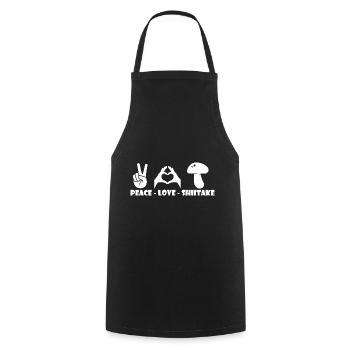 Mushroom pickers and mushroom friends - Cooking Apron - black - Front - AI Model Male 185 dark (185cm)