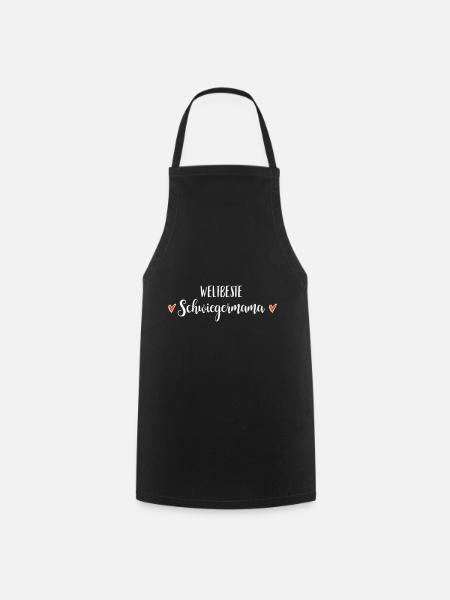 Beste Schwiegermutter Hochzeit muttertag Geschenk - Kochschürze - Schwarz