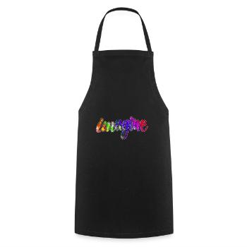 imagine 3 y - Cooking Apron - black - Front - AI Model Male 185 dark (185cm)
