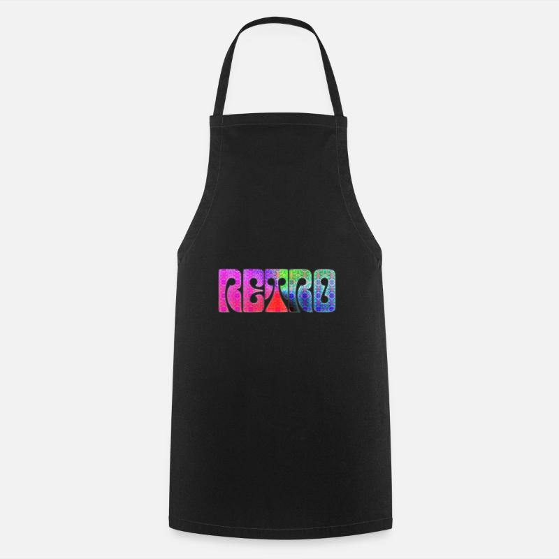 Retro J - Cooking Apron - black