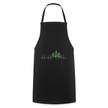 ECG Chemistry Laboratory Technician CTA BTA - Cooking Apron - black - Front - AI Model Male 185 dark (185cm)