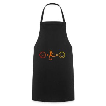 Soccer Soccer Football féminin Football Match de soccer - Tablier de cuisine - noir - Devant - AI Model Male 185 dark (185cm)