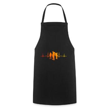 Bouldering Bouldering Climber Women's Climber - Cooking Apron - black - Front - AI Model Male 185 dark (185cm)