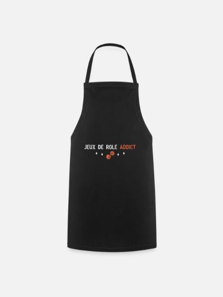 Jeux de rôle addict - Tablier de cuisine - noir