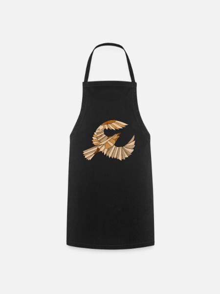 Vector Eagle Vintage T Shirt - Cooking Apron - black