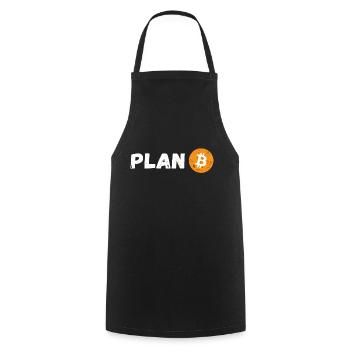 PLAN B - Kochschürze - Schwarz - Vorne - AI Model Male 185 dark (185cm)