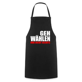 Geh wählen - Kochschürze - Schwarz - Vorne - AI Model Male 185 dark (185cm)