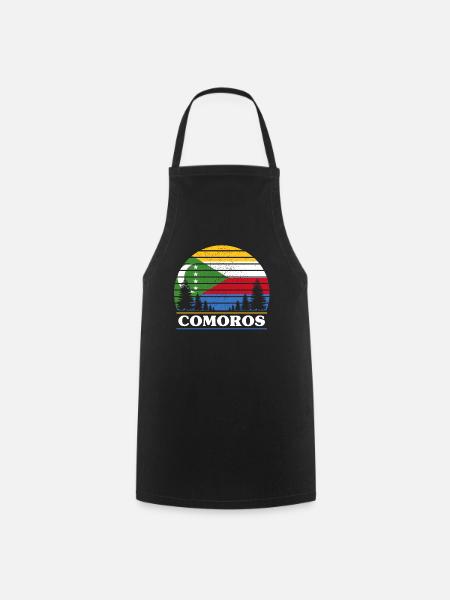 Comores - Tablier de cuisine - noir