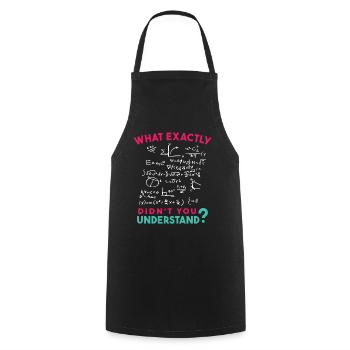 Physique Math Formule Blague - Tablier de cuisine - noir - Devant - AI Model Male 185 dark (185cm)
