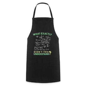 Physique Math Formule Blague - Tablier de cuisine - noir - Devant - AI Model Male 185 dark (185cm)