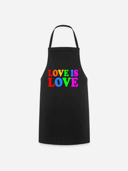 Love is love - Kochschürze - Schwarz