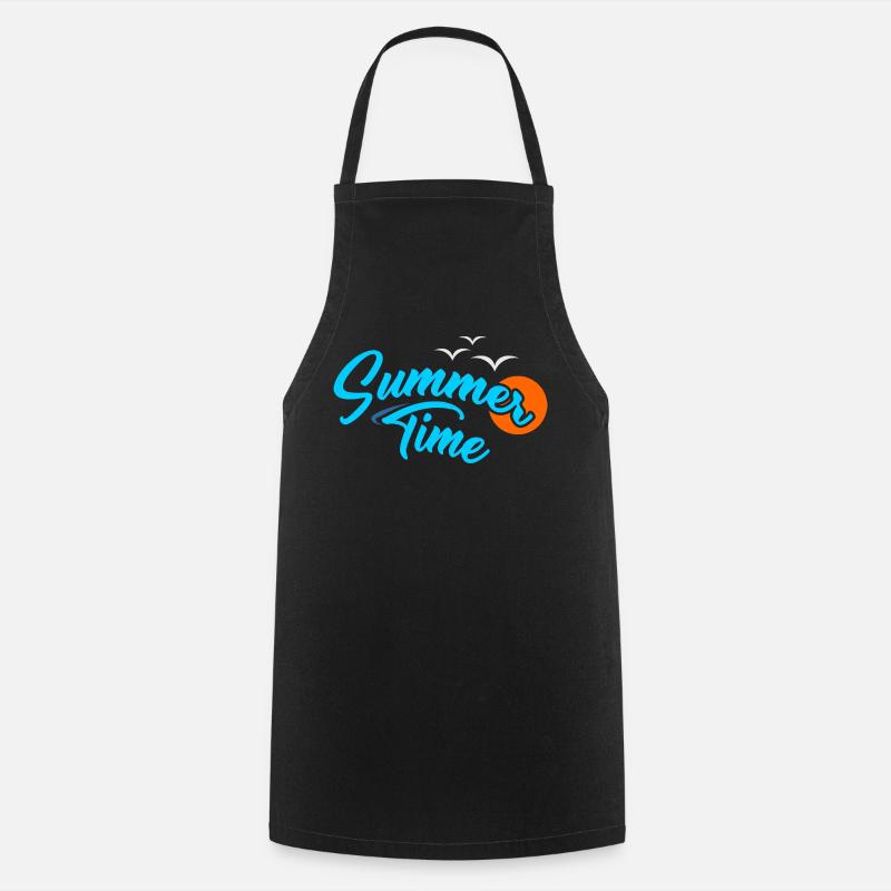 Summer Time - Kochschürze - Schwarz