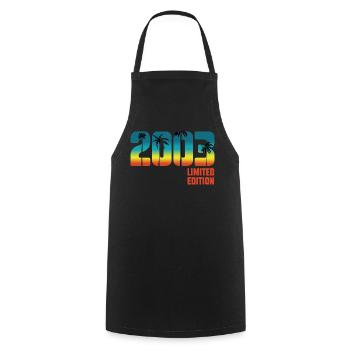Vintage 2003 Limited Edition 20th Birthday - Tablier de cuisine - noir - Devant - AI Model Male 185 dark (185cm)