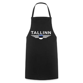Tallinn T-Shirt – For fans of the capital - Cooking Apron - black - Front - AI Model Male 185 dark (185cm)