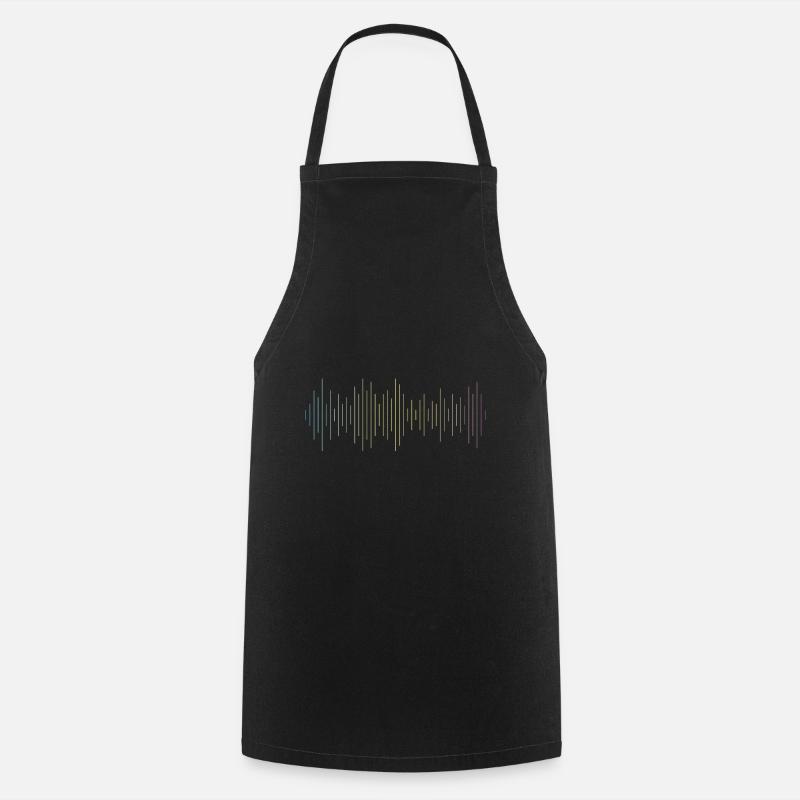 Techno Rave Love Music Festivals Gift Trance - Cooking Apron - black