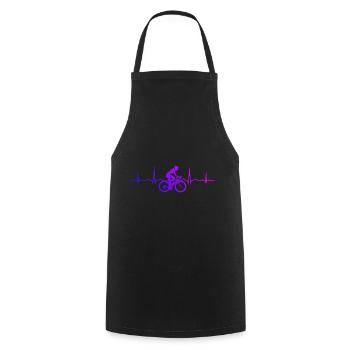 Cycling Cycling Mountain biking Cycling - Cooking Apron - black - Front - AI Model Male 185 dark (185cm)