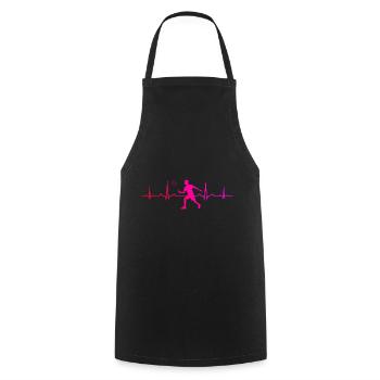 Badminton Badminton Player Squash Men's Badminton - Cooking Apron - black - Front - AI Model Male 185 dark (185cm)