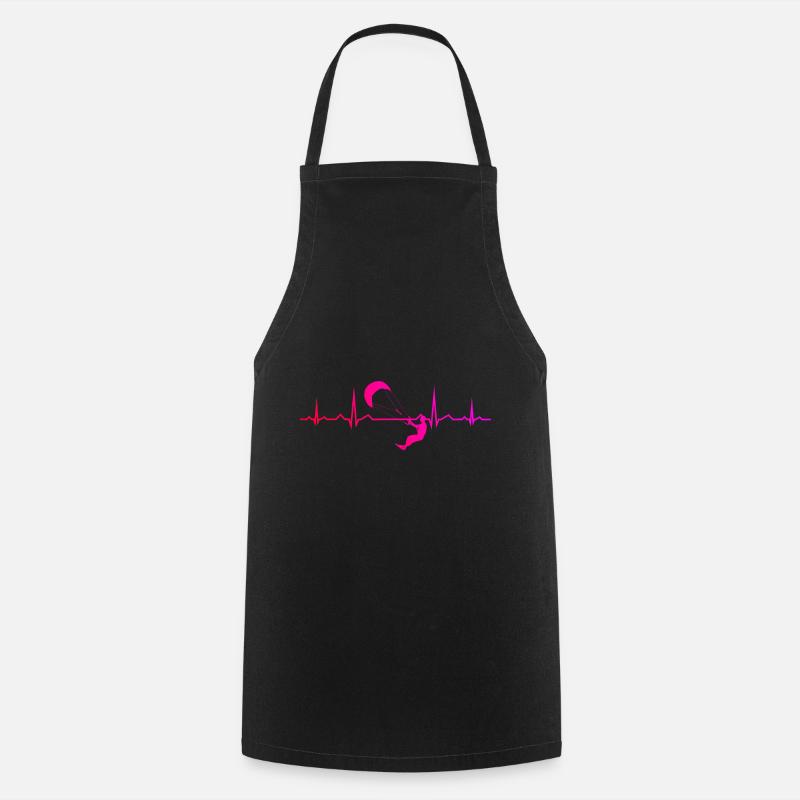 Kite Uomo Donne Kite Kitesurf Kitesurf - Grembiule da cucina - nero