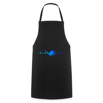 Scuba Diving Women's Scuba Diver Diving - Cooking Apron - black - Front - AI Model Male 185 dark (185cm)
