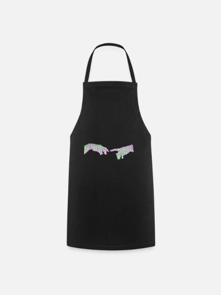 La création de Michel-Ange d'Adam Lineart - Tablier de cuisine - noir