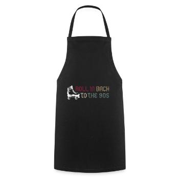 Rolling back to the 90s vintage skating - Cooking Apron - black - Front - AI Model Male 185 dark (185cm)