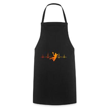 Joueurs de handball masculins Joueurs de handball Jeux de handball - Tablier de cuisine - noir - Devant - AI Model Male 185 dark (185cm)