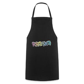 Portsmouth England UK City Graffiti Spray Sprayer - Cooking Apron - black - Front - AI Model Male 185 dark (185cm)